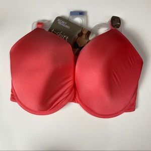 Lot of 2 NWT 38DDD & 40DDD Secret Treasures Coral Pink Salmon women’s bras New